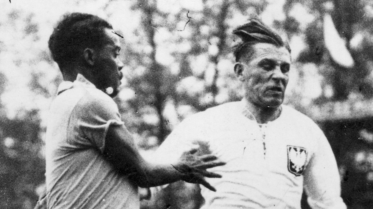 Leonidas i Władysław Szczepaniak w meczu MŚ 1938