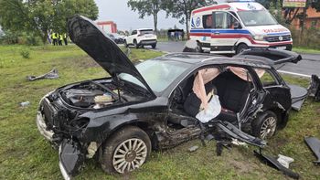 Wierzbie: Wypadek. Cztery osoby poszkodowane, w tym dwoje dzieci