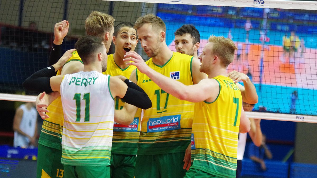 WP SportoweFakty / Olga Król / Na zdjęciu: siatkarze reprezentacji Australii