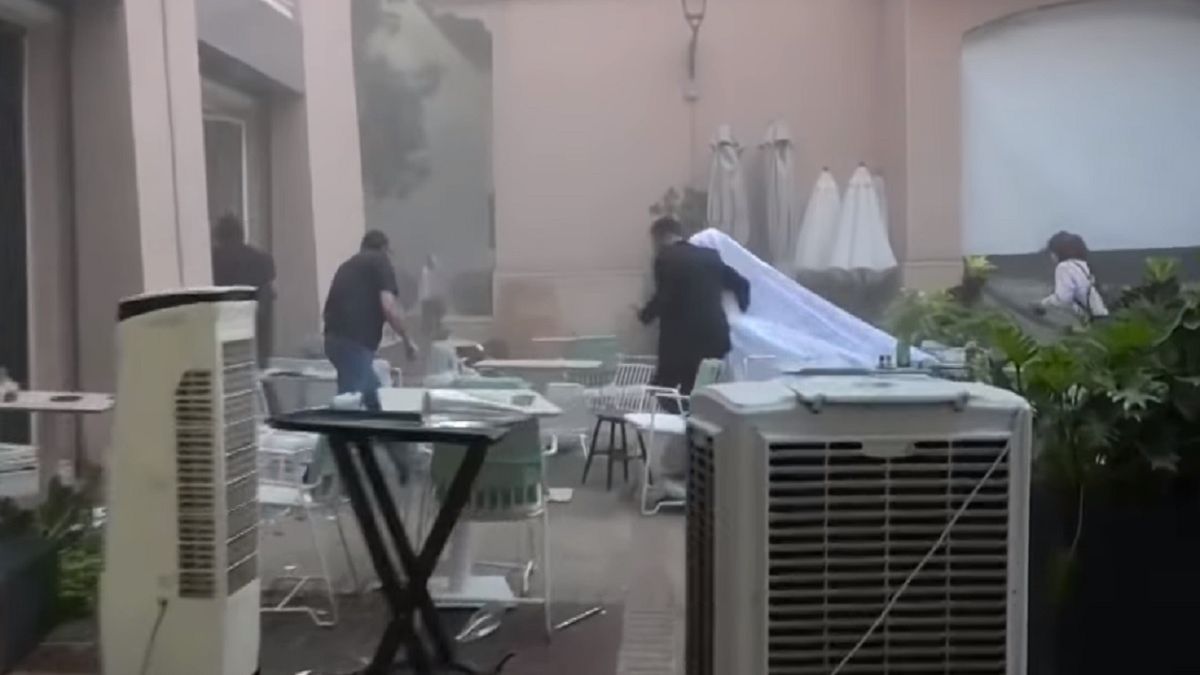 Sesja ślubna została przerwana przez wybuch saletry amonowej