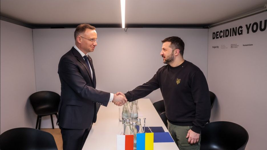 Prezydent Andrzej Duda i prezydent Wołodymyr Zełenski 