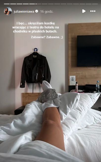 Julia Wieniawa kontuzjowana. Wiemy, jak do tego doszło