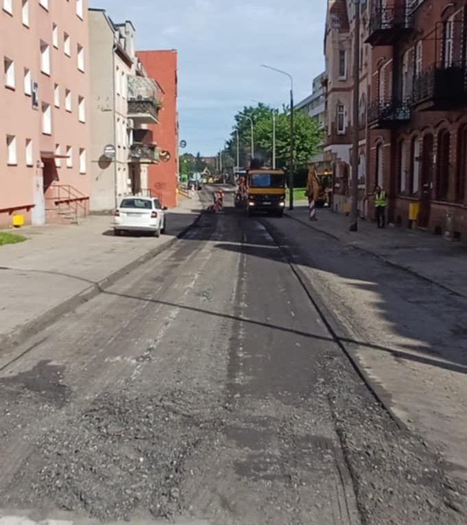 Trwa przebudowa ul. Jagiellońskiej w Malborku
