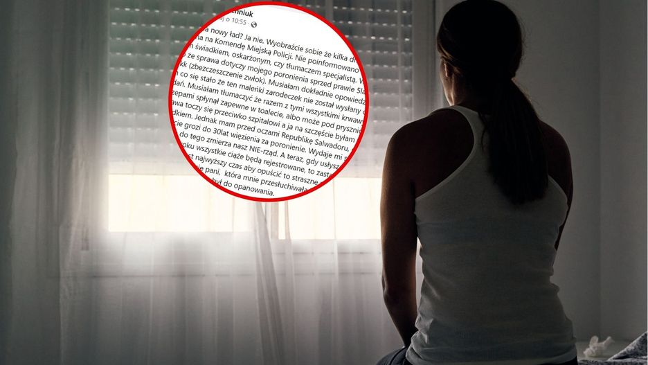 Pani Anna Bachniuk składała zeznania w sprawie poronienia