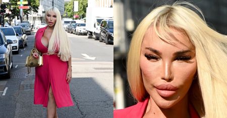 Jessica Alves prezentuje zmodyfikowane lico i świeci dekoltem na ulicach Londynu