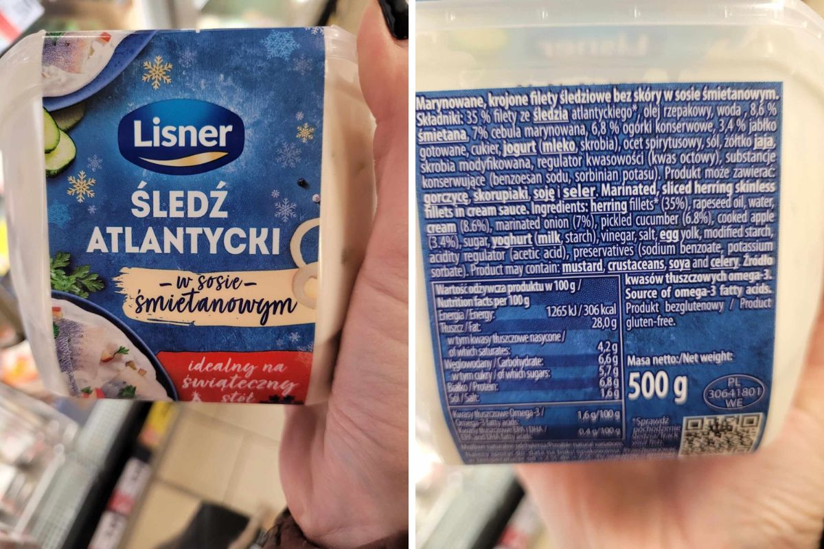 Lisner. Śledź atlantycki w sosie śmietanowym
