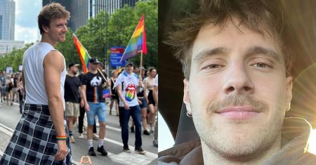 Maciej Musiał z tęczową opaską na nadgarstku celebruje miłość na Paradzie Równości: "HAPPY PRIDE" (FOTO)
