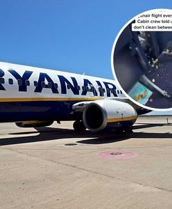"Najbrudniejszy lot w historii Ryanair". Pokazali nagranie