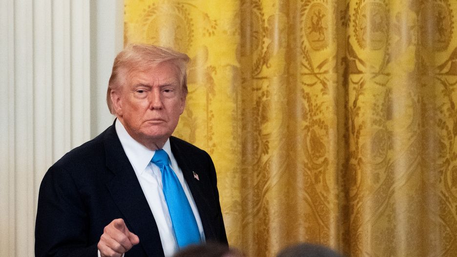 US President Donald Trump during a "Making Health Technology Great Again" event in the East Room of the White House in Washington, DC, US, on Wednesday, July 30, 2025. Leading US technology companies, including Amazon.com Inc., Anthropic, Apple Inc., Alphabet Inc.'s Google and OpenAI Inc., have pledged to work with health systems and the Trump administration to make the nation's fragmented medical data more useful for patients and providers. Photographer: Allison Robbert/Bloomberg via Getty Images