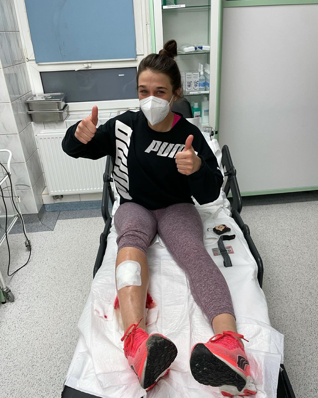 Joanna Jędrzejczyk - uraz nogi