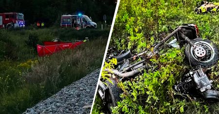 Zderzyli się z pociągiem, nie żyje 14-latek. Jechali bez kasków