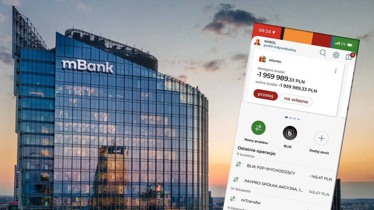 Klient mBanku poskarżył się w internecie, że przez pomyłkę obciążono mu konto na kwotę blisko 2 mln zł 
