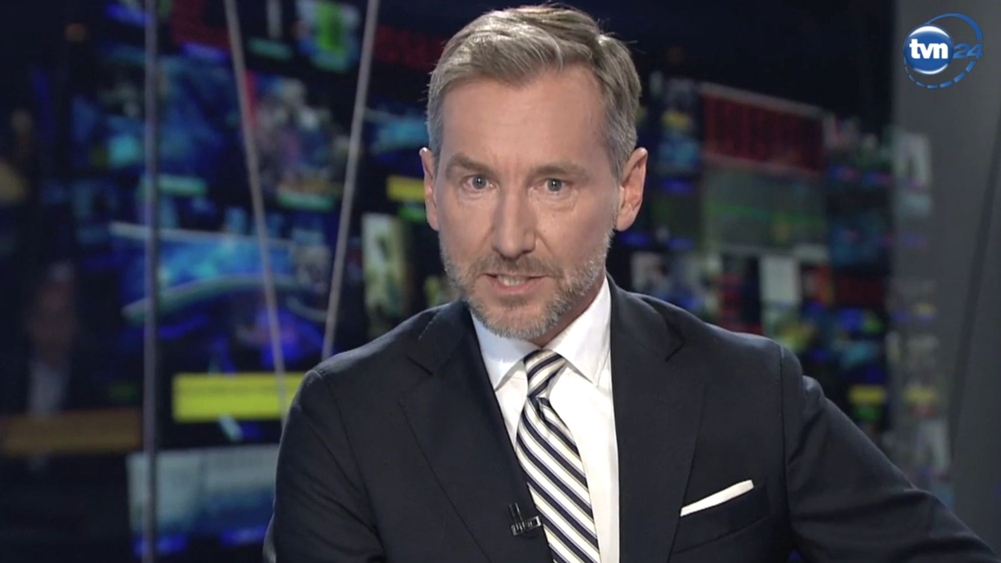 Środowe "Fakty po Faktach" Piotr Kraśko zaczął od historycznej przemowy