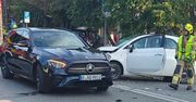Łomianki: Zderzenie dwóch aut. Na miejscu pracowały służby