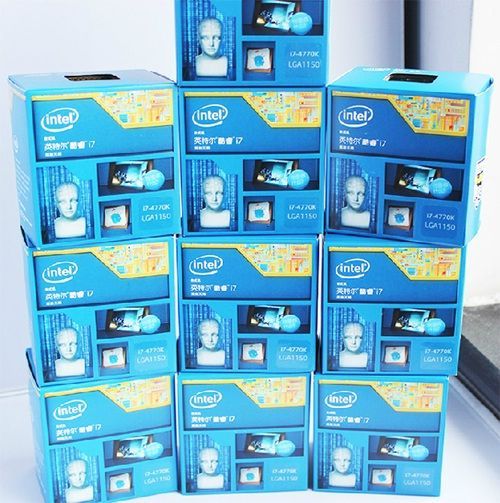 Intel Core i7 4770K procesor opakowania zdjęcie