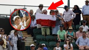 Tylko spójrz, kto dopingował Świątek na Wimbledonie