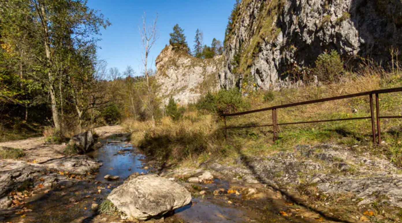 Szlak przez wąwóz nie jest specjalnie trudny do przejścia