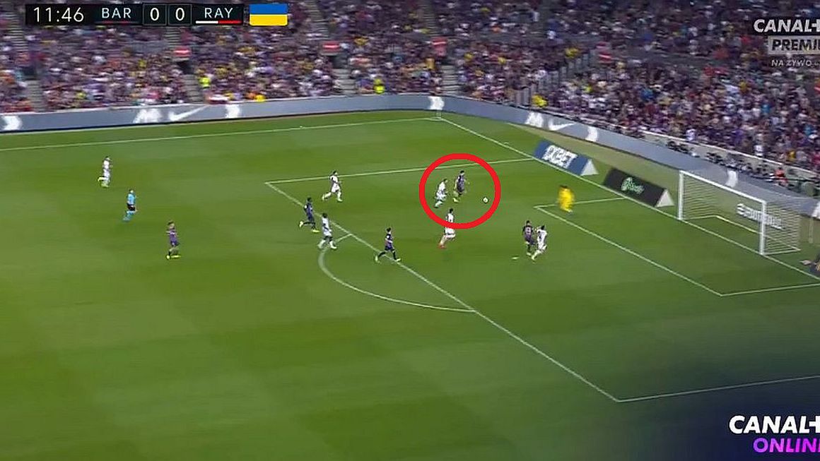 Twitter / twitter.com/CANALPLUS_SPORT / Robert Lewandowski przeciwko Rayo Vallecano