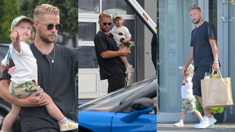 Sebastian Fabijański zabrał Bastka do... salonu BMW, a potem na zakupy spożywcze (ZDJĘCIA) 