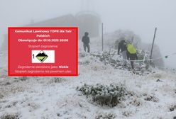 Pierwsze uderzenie zimy. W Tatrach zagrożenie lawinowe