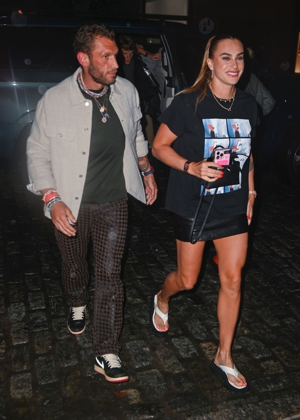 Aryna Sabalenka z partnerem, Georgiosem Frangulisem