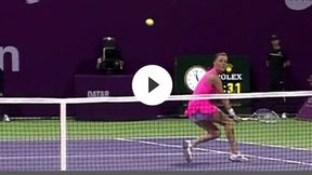 Radwańska - Vinci: Piękny stop-wolej Isi