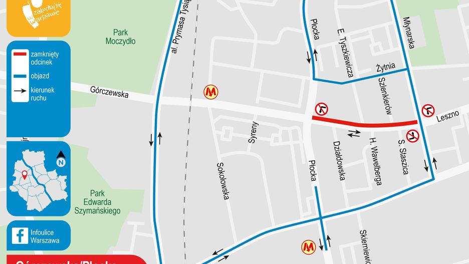 Warszawa. Zmieni się organizacja ruchu na ul. Górczewskiej