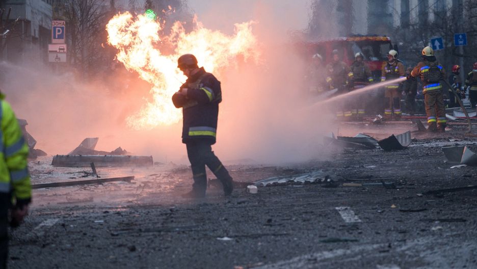 Rosyjski atak rakietowy na Kijów 