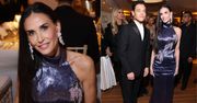 Posągowa Demi Moore olśniewa w fioletowej sukni na gali w Cannes. Ikona? (ZDJĘCIA)