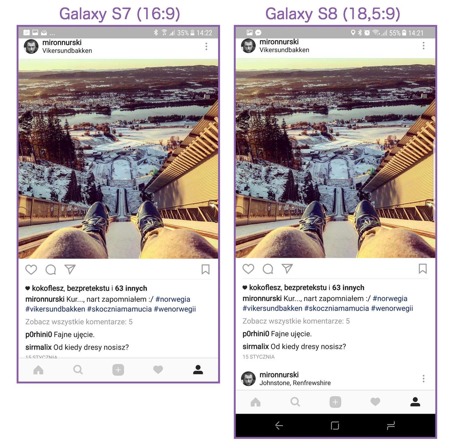 Galaxy S8 - sprawdziłem, czy ekran Infinity Display 18,5:9 robi różnicę. Robi 2