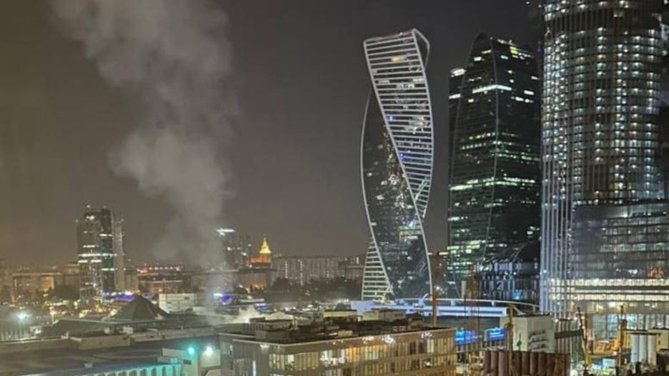 Moskwa - atak dronem.