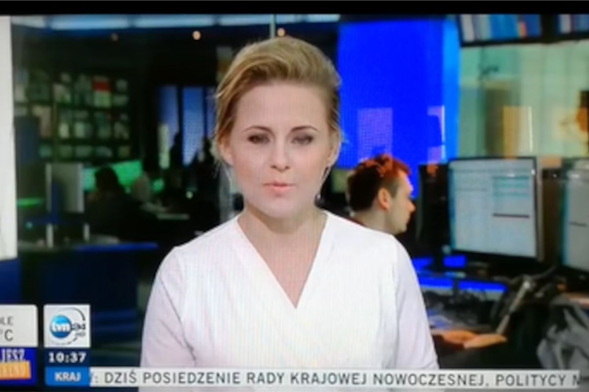 Nieoczekiwany wybuch śmiechu w TVN24. Wpadka dziennikarki hitem sieci