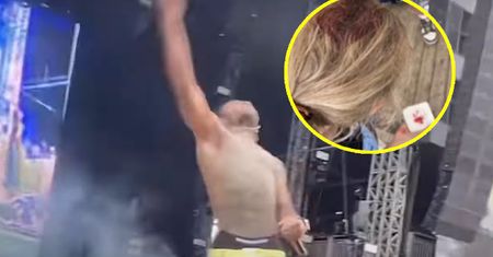Raper rzucił tym w tłum. Bezmyślny gest na festiwalu w Londynie