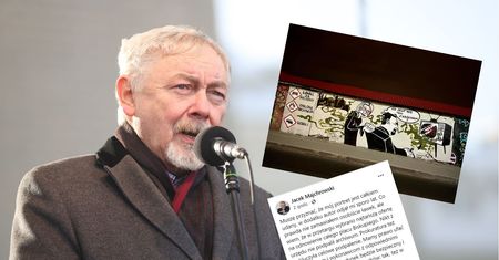 W Krakowie powstał mural z karykaturą prezydenta. Tak zareagował Majchrowski