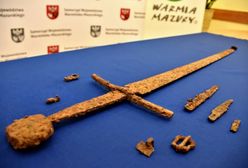 Wyjątkowe odkrycie pod Olsztynem. Znaleziono nagi miecz grunwaldzki