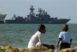 Rosyjski niszczyciel w Panamie