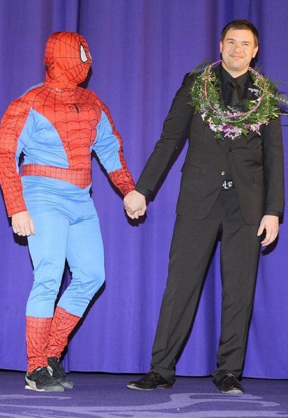 Spider-Man i Tomasz Karolak