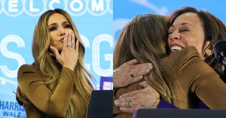 Jennifer Lopez poparła Kamalę Harris na wiecu. Pomstowała na Trumpa i słowa o "pływającej wyspie śmieci". "Przypomniał, kim jest"