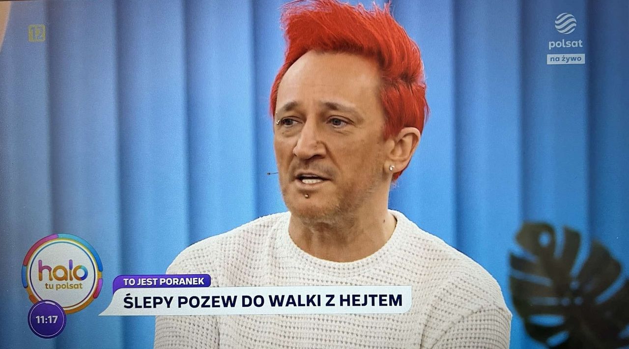 Michał Wiśniewski w "halo tu polsat"