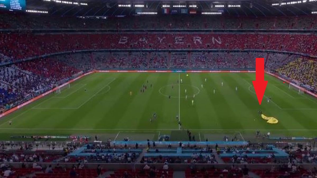 Zdjęcie okładkowe artykułu: Twitter /  / O krok od tragedii na stadionie w Monachium