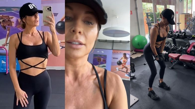 Małgorzata Rozenek dyskutuje z fanami, tłumacząc, dlaczego ćwiczy w czapce