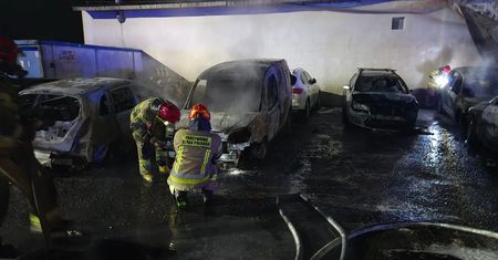 Dramatyczna noc w Katowicach. Strażacy mieli pełne ręce roboty