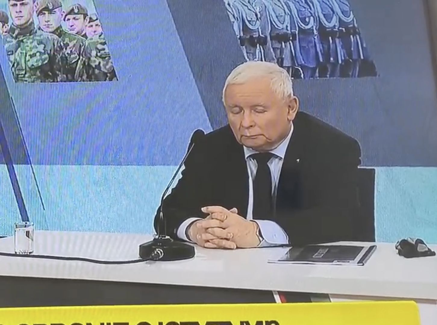 Błaszczak mówił o ustawie a Kaczyński? Nagranie hitem internetu