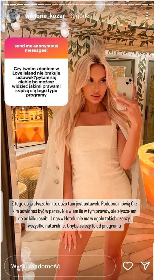 Wiktoria z "Hotelu Paradise" o ustawkach w reality show