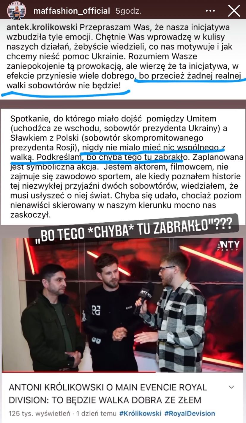 Maffashion o Antku Królikowskim