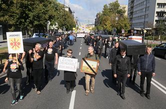 PSE ma kłopoty z inwestycją za pół miliarda złotych. Mieszkańcy podwarszawskich gmin protestują w stolicy