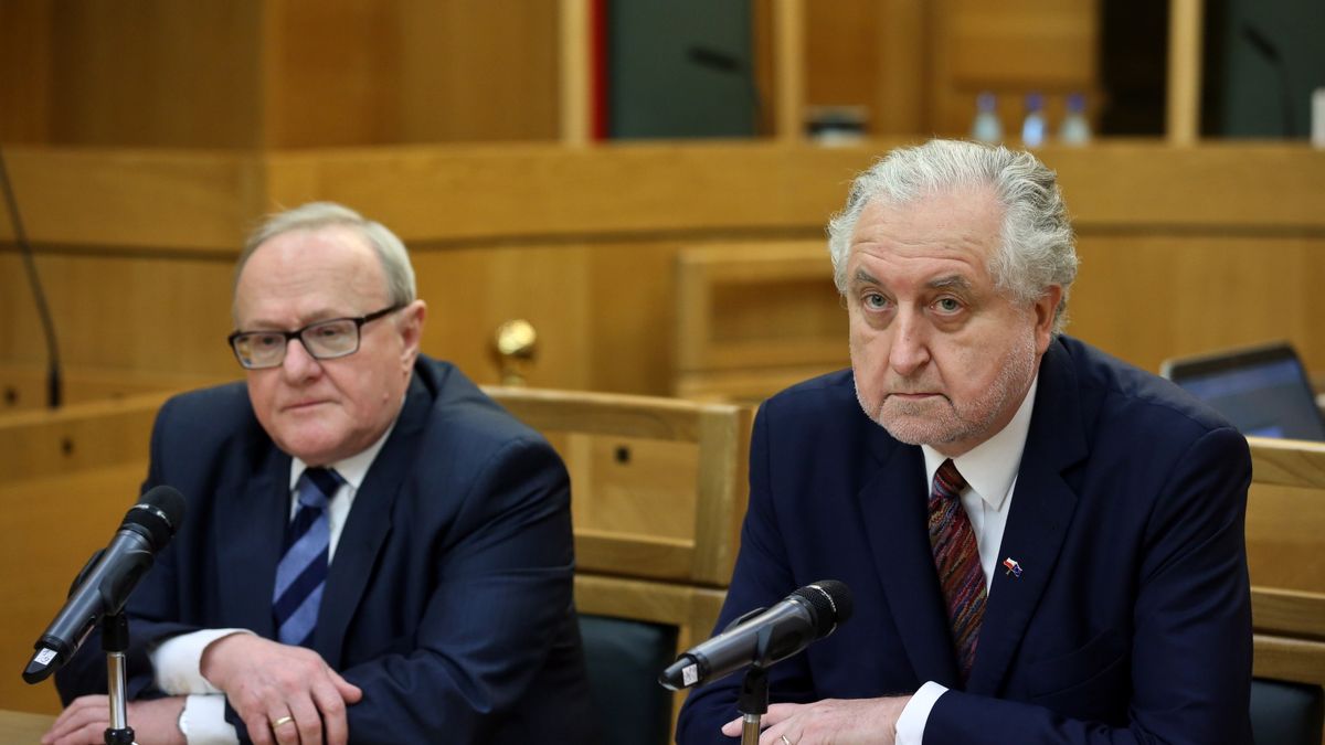 Na zdjęciu od lewej: wiceprezes TK Stanisław Biernat orazprzewodniczący TK Andrzej Rzepliński