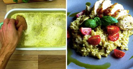 Kurczak w kremowym pesto