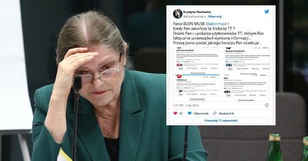 Elon Musk upokorzył Krystynę Pawłowicz. Wyprowadził ją z równowagi
