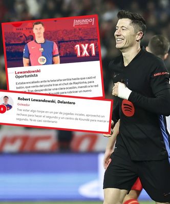 Od "niezdarnego" do "goleadora". Lewandowski z notą bliską ideału!